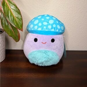 8”  Squishmallows Pyle Blue Purple Mushroom